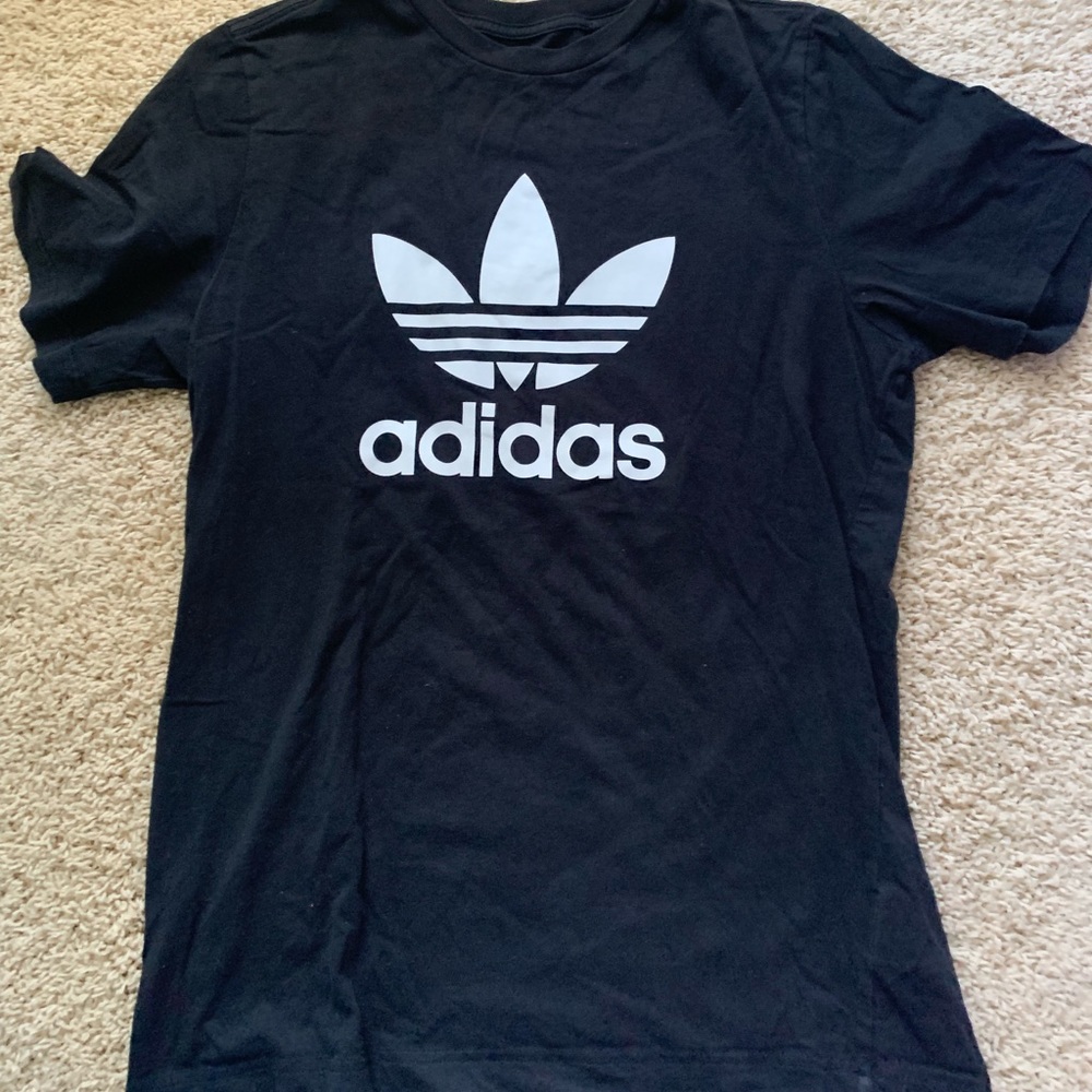 Boys Adidas T-shirt youth XL black
